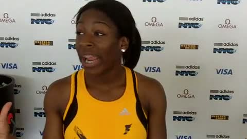 Tianna Valentine finishes 4th in Dream 100 at adidas Grand Prix 2011