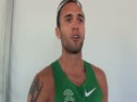 Tyler Mulder after close call in 800 semis at USATF Outdoor Championships 2011