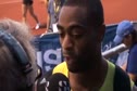Tyson Gay in passing after upsetting Usain Bolt at 2010 Stockholm Diamond League