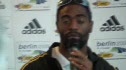 Tyson Gay on the track in Berlin and his birthday