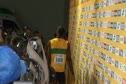 Usain Bolt stiring up the media thru the mixed zone at Daegu 2011 World Track Championships
