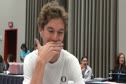 Vin thinking Luke Puskedra pukes in half