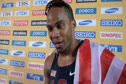 Walter Dix after winning silver medal in 200 behind Bolt at Daegu 2011 World Track Championships