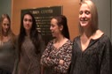 Wisconsin ladies with retail major at Blue Carpet NCAA XC 2011