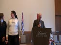 Women Throwers at press conference Harry Jerome International Track Classic 2011