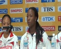 Women's 4x100 Press Conference at Daegu World Champs