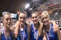 YMCA Team Idaho girls 4x200 Idaho champs 2011 Simplot Games