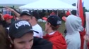 Wisconsin celebrates after hearing the news at NCAA XC Champs 2011