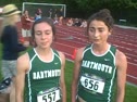 Abbey D'Agostino and Alexi Pappas, Dartmouth.  1500m
