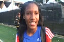 Ajee Wilson after 2010 Jim Ryun Dream Mile