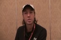 James Carney talks about cutting his hair before the 2010 Chicago Marathon