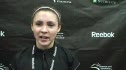 Jessica Parry after mile at 2009 Rbk Boston Indoor Games