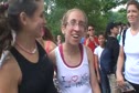 Kara Goucher with a super fan