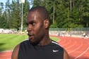 Kevin Thompson - 1st place men's 200 at 2010 Harry Jerome Classic