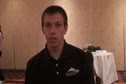 Nick Arcianaga before the 2010 Chicago Marathon