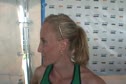 Shalane Flanagan after 1500 2010 adidas Grand Prix