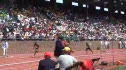 Start of Boys HS 4x1 and crowd