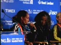 Top 3 Women - Tulu, Petrova, Daunay - Press Conference after 2009 ING NYC Marathon