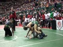 145 r1, D2, Jordan Burkhart, Uhrichsville Claymont vs Danny Bryan, Mentor Lake Catholic