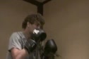 Askren hitting mitts