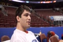 Cam Simaz has to write a paper before he wrestles
