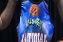 Ernie showing us the Championship singlets