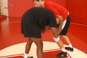 Front headlock bottom leg cradle