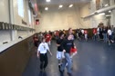Team USA and Maryland warming up