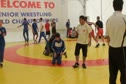 Warm up area and talk with women