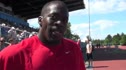 Justyn Warner 100 meter champ at Victoria International Track Classic 2011