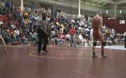 140lbs Cons. Semi - CJ Burke (Cardinal Gibbons) 4-2 won by decision over Rhett Ernst (Archbishop Rummel) 5-2 (Dec 10-4)