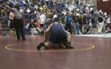 215lbs Cons. Round 4 - TJ Satterfield (McCallie) 4-2 won by pin over Ryan Peleaux (Charlotte Catholic) 3-2 (Pin 0:00)