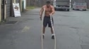 Rutgers Wrestlers Attack Battling Ropes