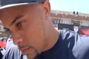 Wallace Spearmon USA Red runner-up 4x100 USA vs World Penn Relays 2011