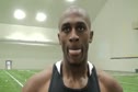 Gerald Phiri Texas A&M after 60/200m Double 2011 Texas A&M vs LSU