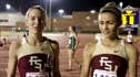 Hannah Brooks Jessica Parry FSU first second in 5k- 2011 Florida Relays