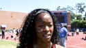 Lakya Brookins after 100m - 2011 Florida Relays