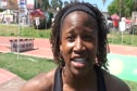 Lauryn Williams taking the 100 in 1117 2012 Mt SAC Relays