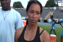 Octavius Freeman after 11.27 100 at 2010 New Balance Nationals