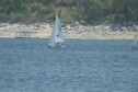 A fleet Race #3 leeward mark rounding 