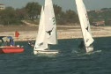 A fleet race 1 finish