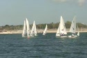 A fleet race 2 windward mark rounding