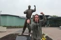 Beautiful Dan Gable Statue