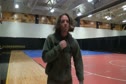 Warm Up Area & weigh ins