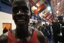 Stephen Sambu after running 1313 5k at Millrose Games 2012