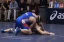 157 lbs match Steve Fittery American vs. Frank Hickman Bloomsburg