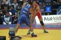 74 kg international 3rd place consolation Krystian Brozozowski -Poland vs Gabor Hatos -Hungrey