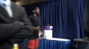 Caldwell warming up