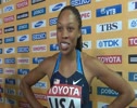 Allyson Felix after 4x400 and her plans Daegu 2011 World Championships Day 8 Interviews