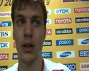 Christophe Lemaitre after finishing 4th in 100m final at Daegu 2011 World Championships